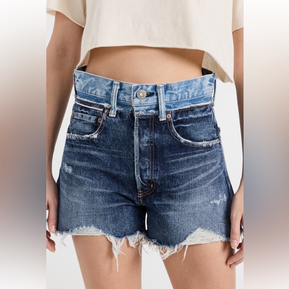 Moussy Vintage Lewiston Reworked Shorts Size 24 Like New Worn Once